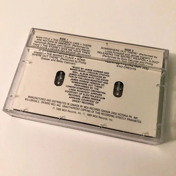 Vintage 1986 An American Tail  Music Motion Picture Soundtrack Cassette Tape - Picture 4 of 10